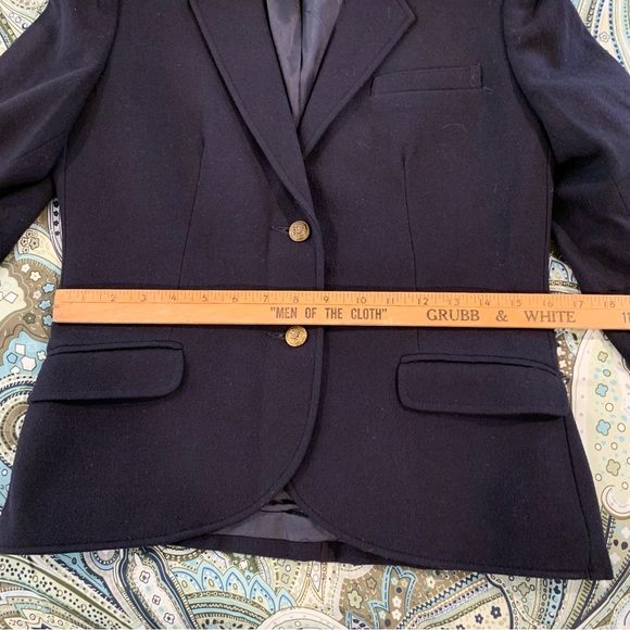 The Villager ~JACKET ~Navy Blue ~10 ~100% Wool ~Work Wear ~Retro ~Classic Style - Picture 10 of 10